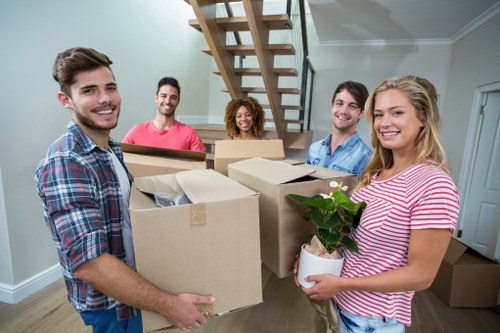 Removal team preparing a house move in Harrow