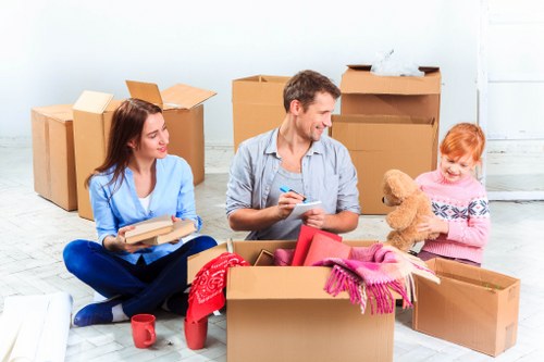 Checklist and booking details for movers in Harrow