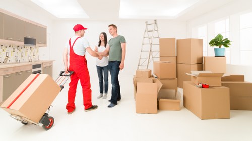Professional movers handling a home relocation in Harrow