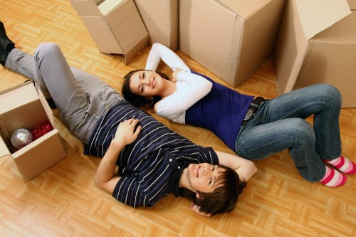 Moving day access challenges on a residential street in Harrow
